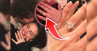 A Closer Look at Selena Gomez's Marquise Diamond Engagement Ring